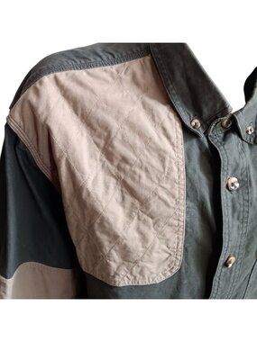 Cabela's Hunting Shirt XL Long Sleeve Shooters Outdoors Padded Button Up RH